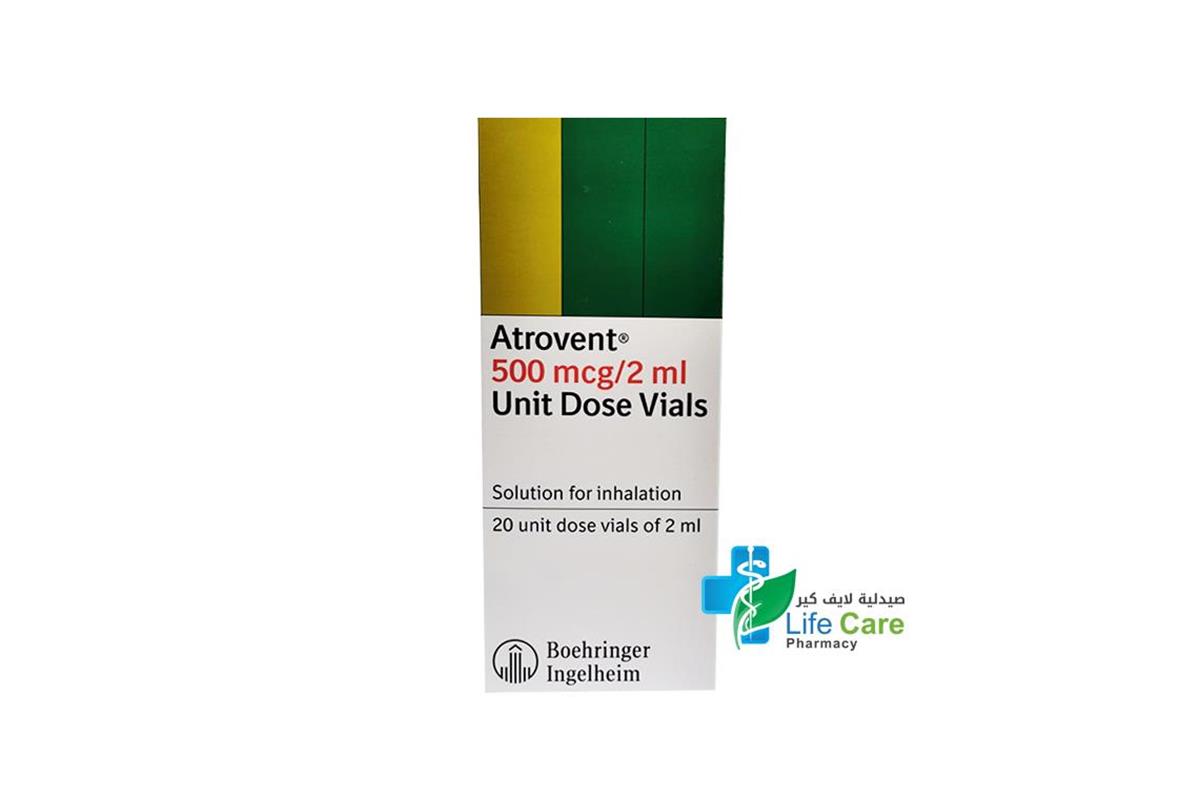 ATROVENT 500 MCG 2ML SOLN FOR INH 20 VIALS - Life Care Pharmacy