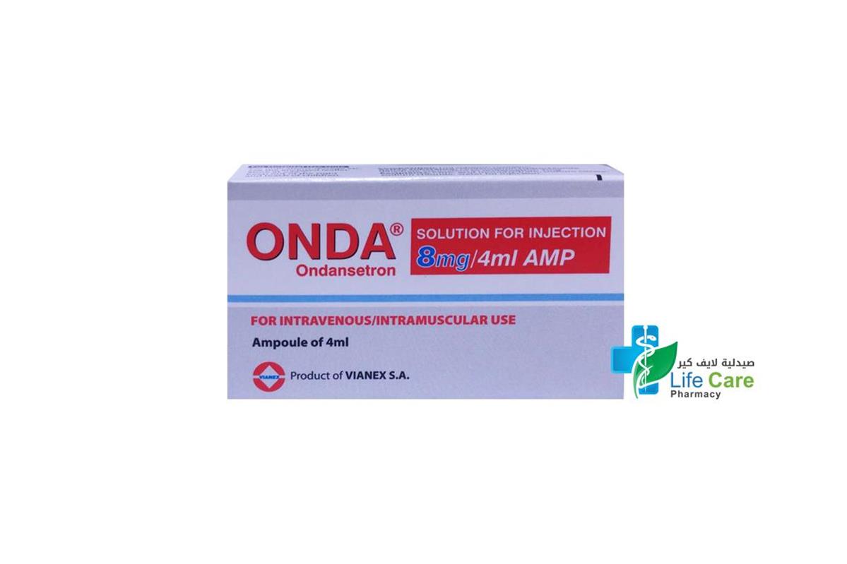 ONDA SOLUTION FOR INJECTION 8MG 4ML AMP - Life Care Pharmacy