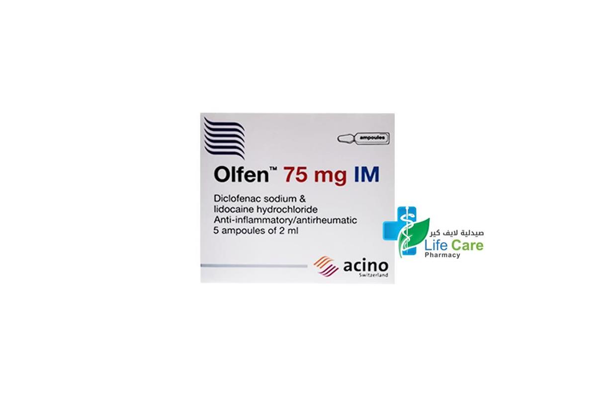OLFEN 75 MG 2ML 5 AMP - Life Care Pharmacy