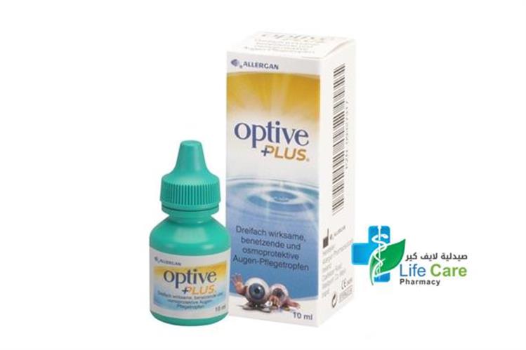 OPTIVE PLUS LUBRICANT EYE DROPS 10 ML - Life Care Pharmacy