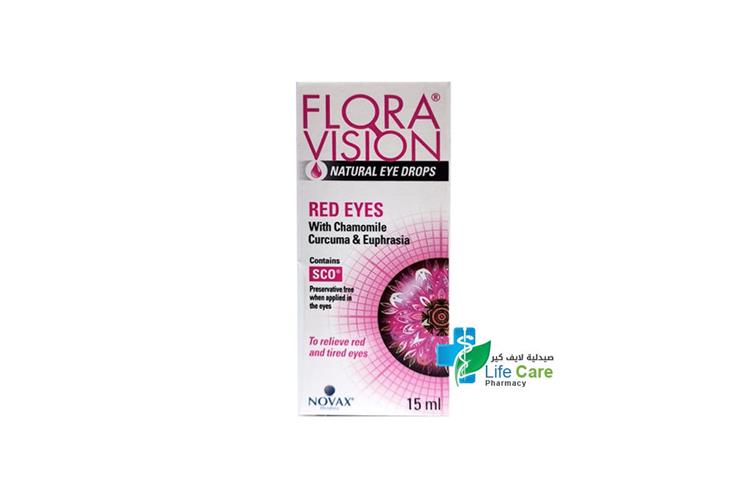 FLORA VISION RED EYES 15 ML - Life Care Pharmacy