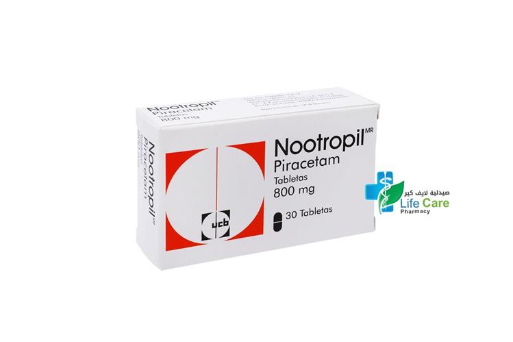 NOOTROPIL 800 MG 30 TABLETS - Life Care Pharmacy
