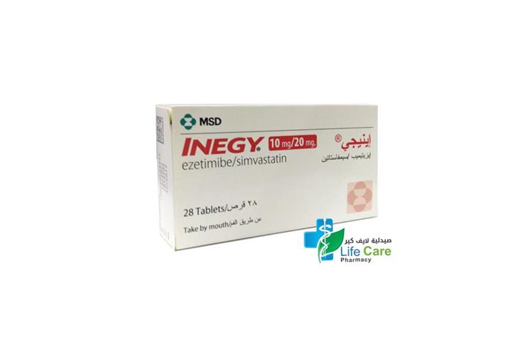 INEGY 10 MG 20 MG 28 TABLETS - Life Care Pharmacy