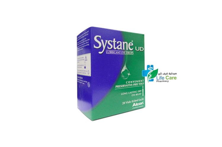 SYSTANE UD LUBRICANT EYE DROPS 28 VIALS - Life Care Pharmacy