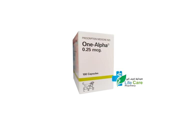 ONE ALPHA 0.25 MCG 100 CAPSULES - Life Care Pharmacy