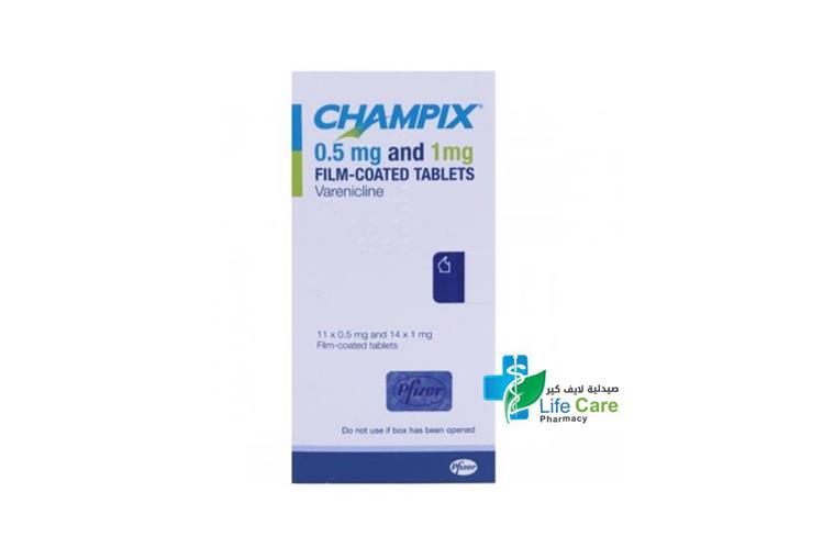CHAMPIX 0.5 MG 1 MG FILM COATED TABLETS - Life Care Pharmacy