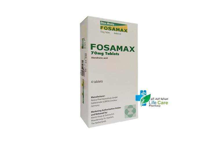 FOSAMAX 70 MG 4 TABLETS - Life Care Pharmacy