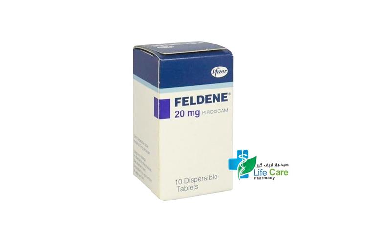 FELDENE DISPERSIBLE 20 MG 10 TABLETS - Life Care Pharmacy