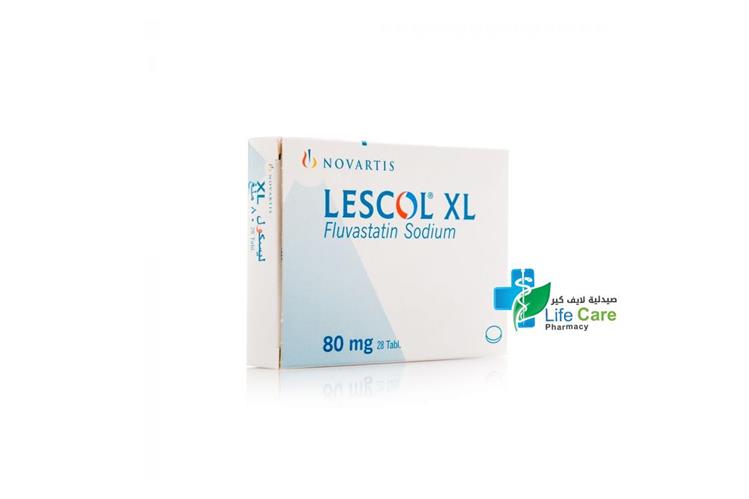 LESCOL XL  80 MG 28 TABLETS - Life Care Pharmacy