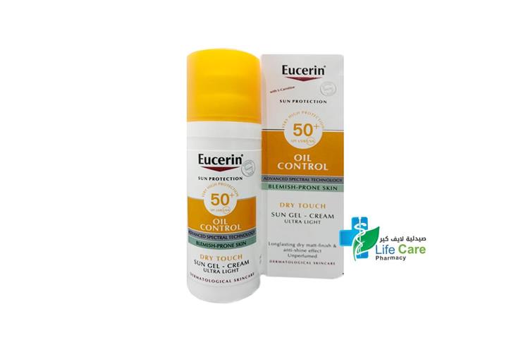 EUCERIN SUN OIL CONTROL DRY TOUCH SPF50 PLUS 50 ML - Life Care Pharmacy