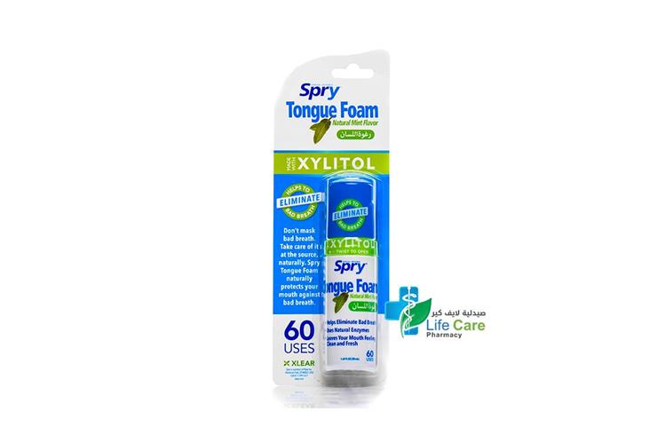 XYLITOL SPRY TONGUE FOAM MINT FLAVOR 60 USES - Life Care Pharmacy