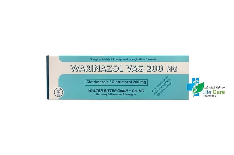WARIMAZOL VAGIAL 200 MG 3 OVULES - Life Care Pharmacy