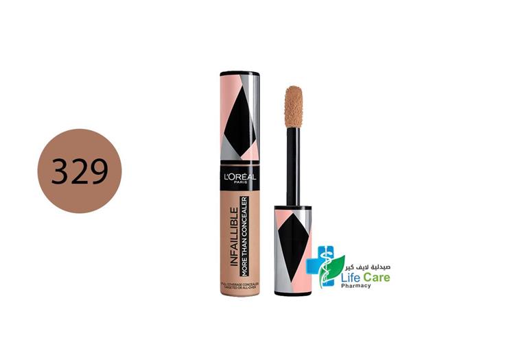 LOREAL INFALLIBLE CONCEALER 329 CASHEW 11 ML - Life Care Pharmacy