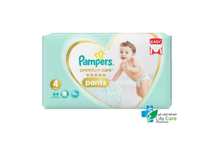 PAMPERS 4 PREMIUM CARE PANTS 9 TO 14 KG 44 PANTS - Life Care Pharmacy
