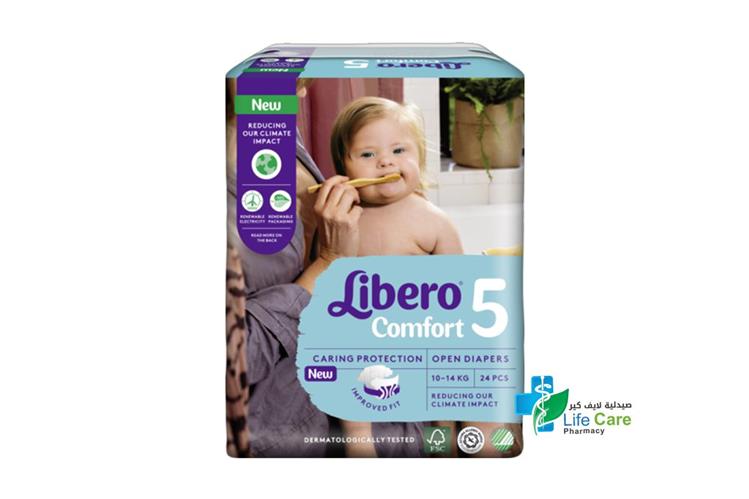 LIBERO COMFORT 5 10 TO 14 KG  24 DIAPERS - Life Care Pharmacy
