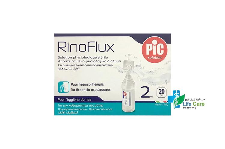 PIC RINOFLUX NORMAL SALINE 2ML - Life Care Pharmacy