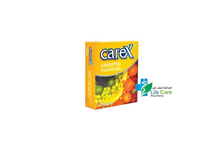 CAREX ASSORTED FLAVORS CONDOM 3 PCS - Life Care Pharmacy