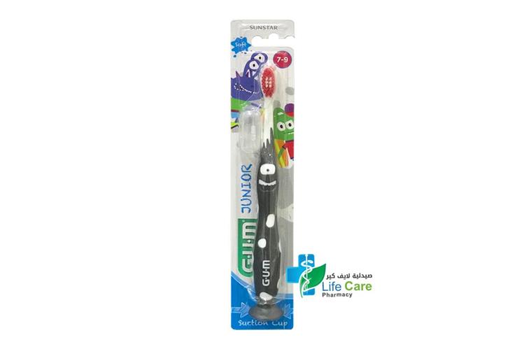 GUM JUNIOR TOOTHBRUSH 7 TO 9 YEARS COLOR BLACK - Life Care Pharmacy