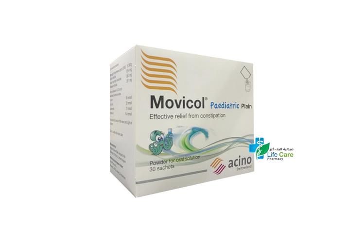MOVICOL PAEDIATRIC PLAIN 30 SACHETS - Life Care Pharmacy