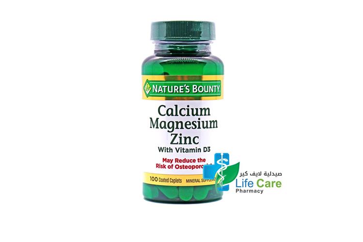 NATURES BOUNTY CAL MAG ZINC WITH VIT D3 100 TABLETS - Life Care Pharmacy