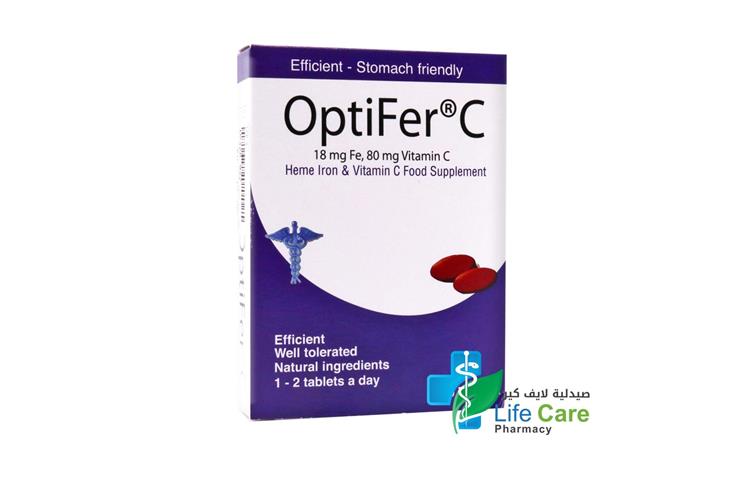 OPTIFER C HEME IRON 60 TABLETS - Life Care Pharmacy