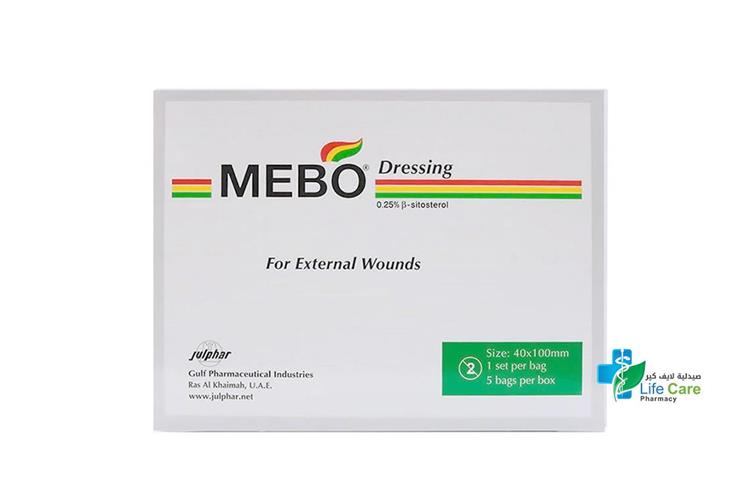 MEBO DRESSING 40X100MM 5PCS - Life Care Pharmacy