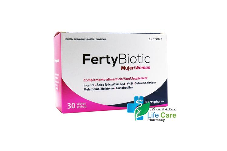 FERTYBIOTIC FOR WOMAN 30 SACHETS - Life Care Pharmacy