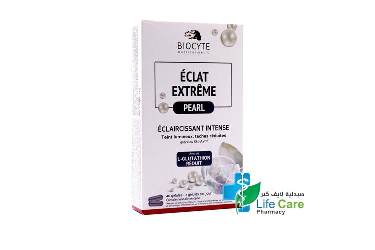 BIOCYTE ECLAT EXTREME PEARL L GLUTATHIONE 40 CAPSULES - Life Care Pharmacy