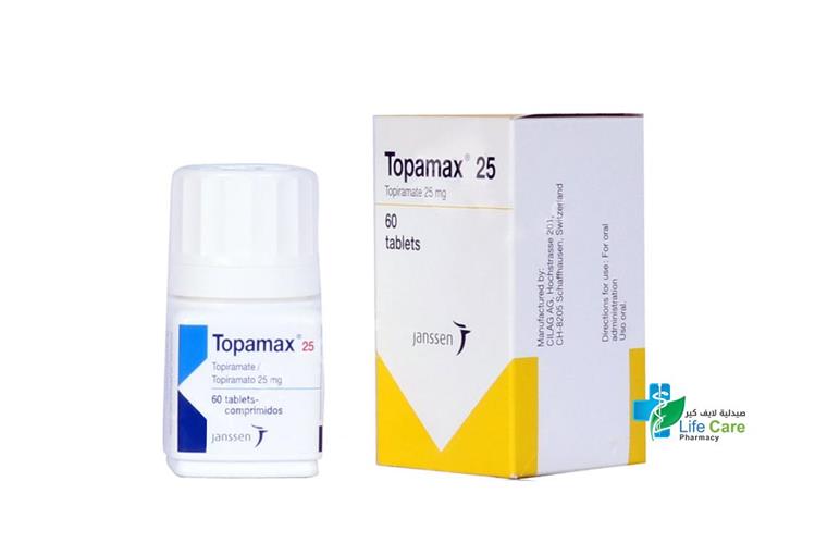 TOPAMAX 25 MG 60 TABLETS - Life Care Pharmacy