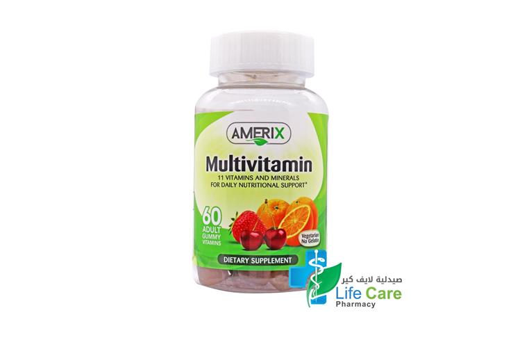 AMERIX MULTIVITAMIN 60 ADULT GUMMY - Life Care Pharmacy
