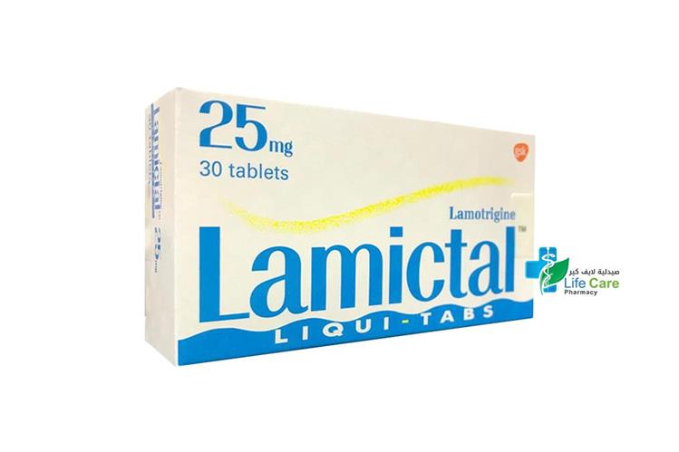 لاميكتال ليكوي 25 ملج 30 قرص - صيدلية لايف كير