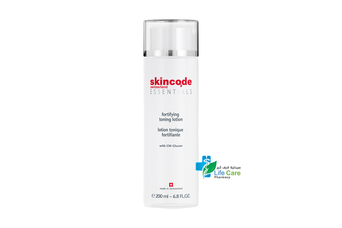 SKINCODE FORTIFYING TONING LOTION 200 ML - Life Care Pharmacy