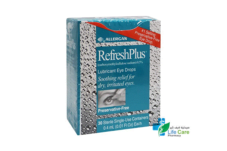 REFRESH PLUS LUBRICANT EYES DROPS 30 AMPULES - Life Care Pharmacy
