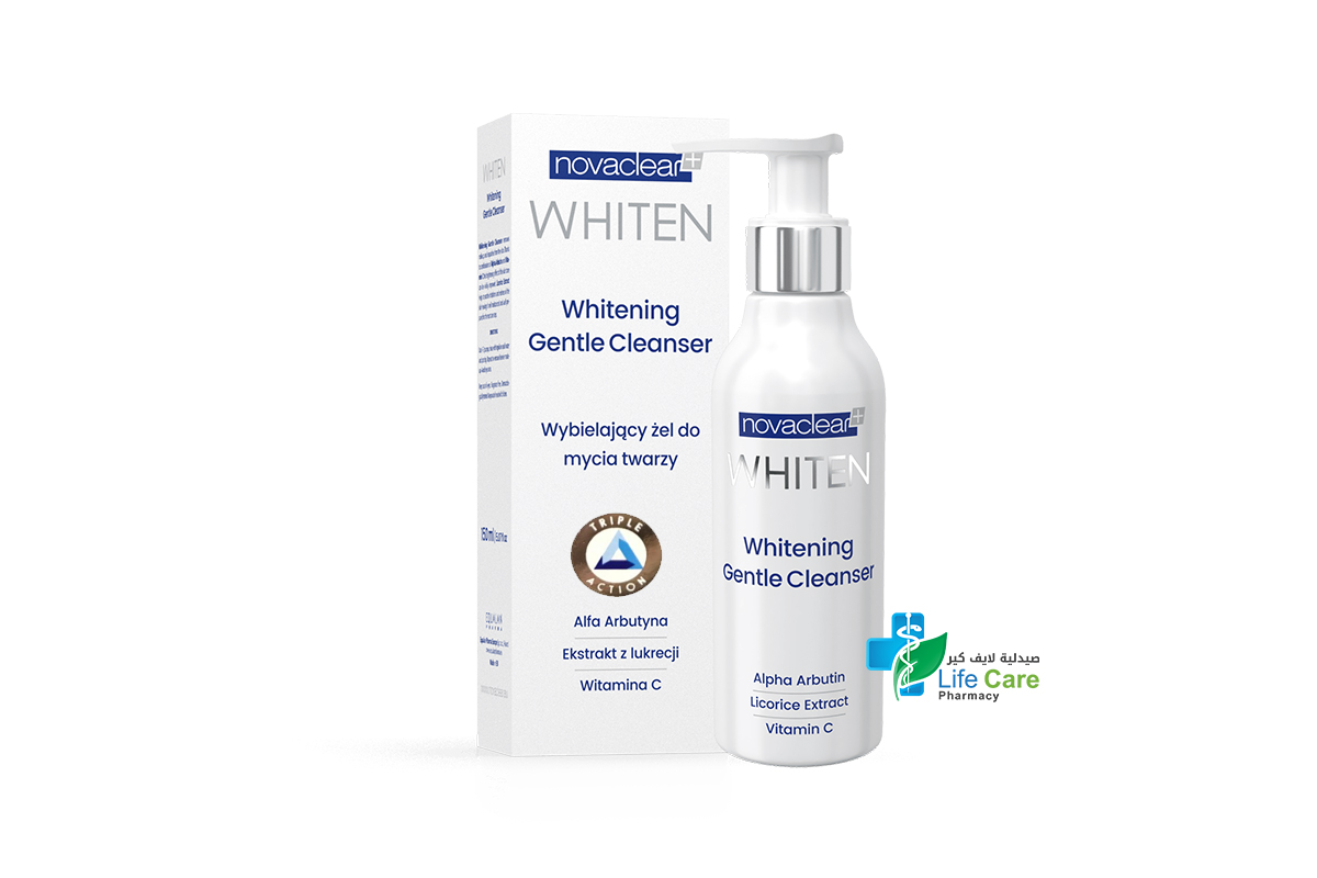 NOVACLEAR WHITEN WHITENING GENTLE CLEANSER 150 ML - Life Care Pharmacy