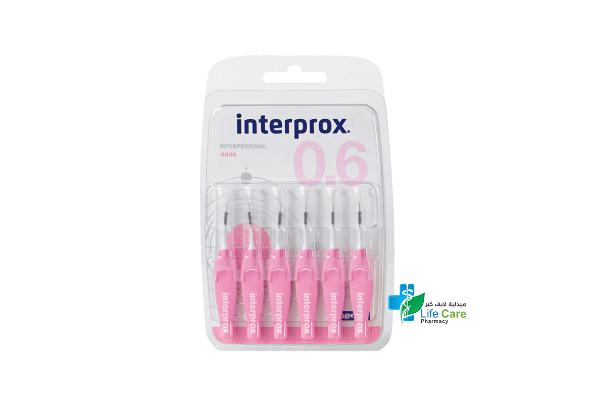 INTERPROX NANO 0.6 PINK 6 UNITS - Life Care Pharmacy