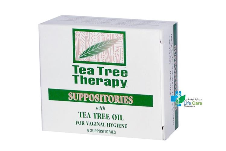 TEA TREE VAGINAL 6 SUPPOSITORIES - Life Care Pharmacy