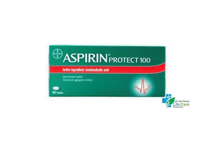 ASPIRIN PROTECT 100 MG 90 TABLETS - Life Care Pharmacy