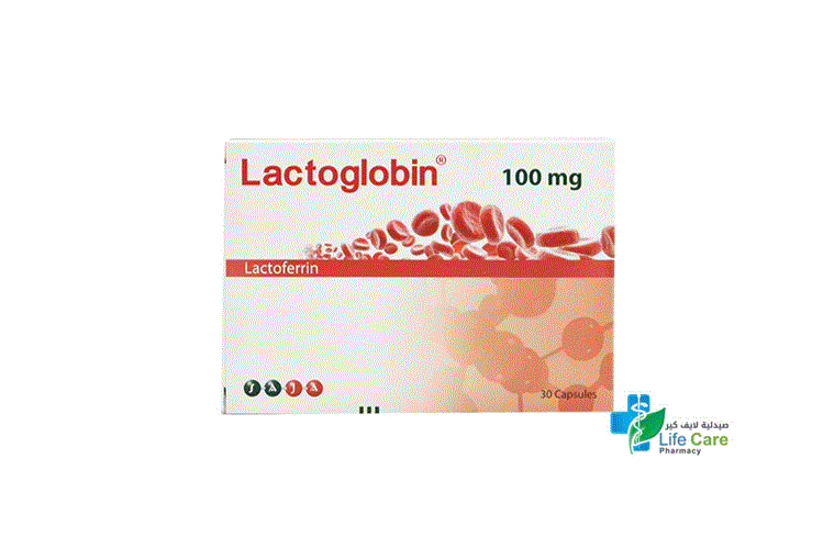 LACTOGLOBIN 100MG 30 CAPSULES - Life Care Pharmacy