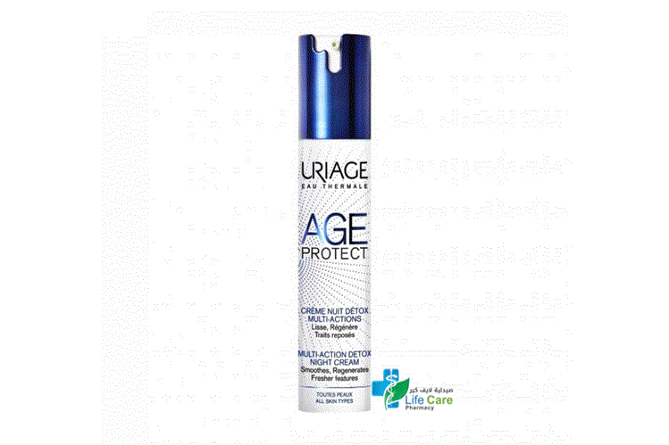 URIAGE AGE PROTECT MULTI ACTION DETOX NIGHT CREAM 40 ML - Life Care Pharmacy