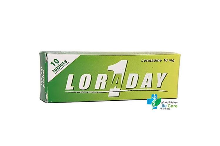 لوراداي 10 ملج 10 أقراص - صيدلية لايف كير