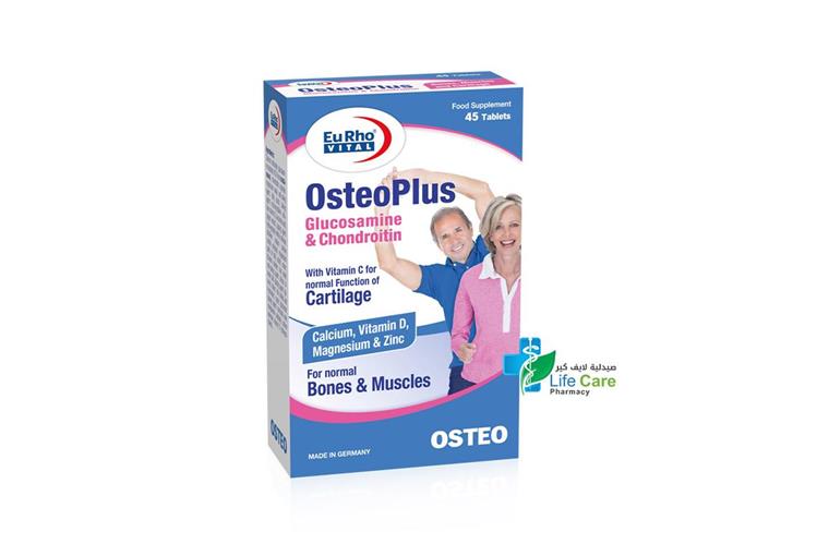 EURHO VITAL OSTEO PLUS 45 TABLETS - Life Care Pharmacy