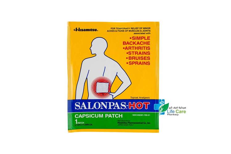 SALONPAS HOT PLASTER 18 13 - Life Care Pharmacy
