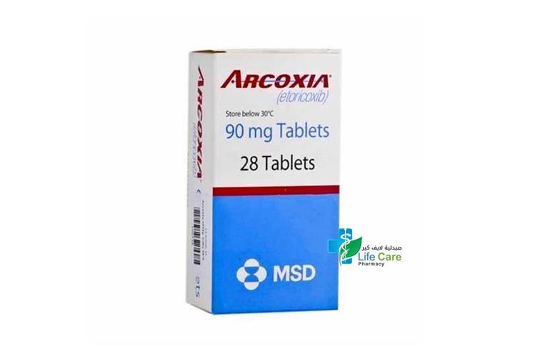 ARCOXIA 90MG  28 TABLETS - Life Care Pharmacy