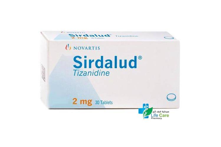 SIRDALUD TABLETS 2MG 30 TABLETS - Life Care Pharmacy