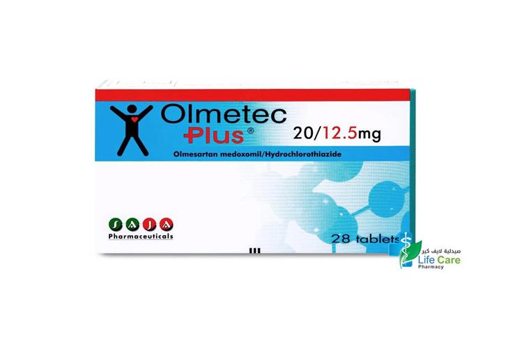 OLMETEC 20 12.5 MG 28 TABLETS - Life Care Pharmacy