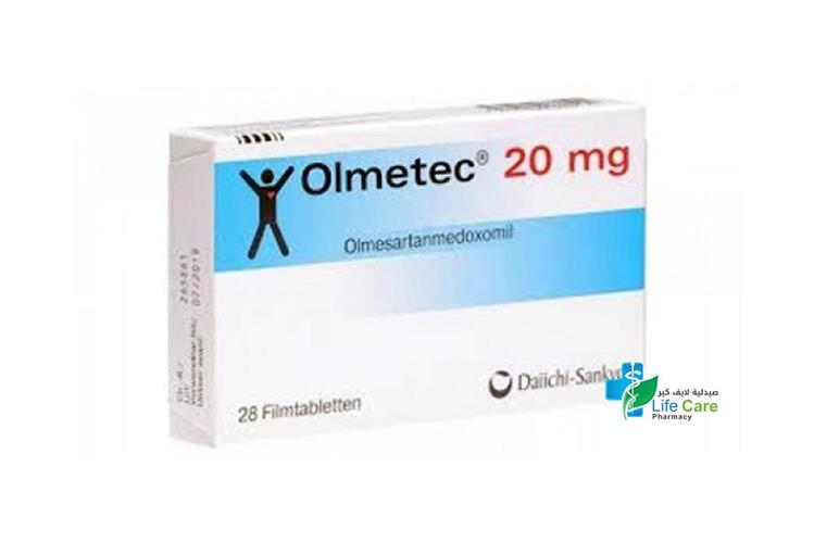 OLMETEC 20 MG 28 TABLETS - Life Care Pharmacy