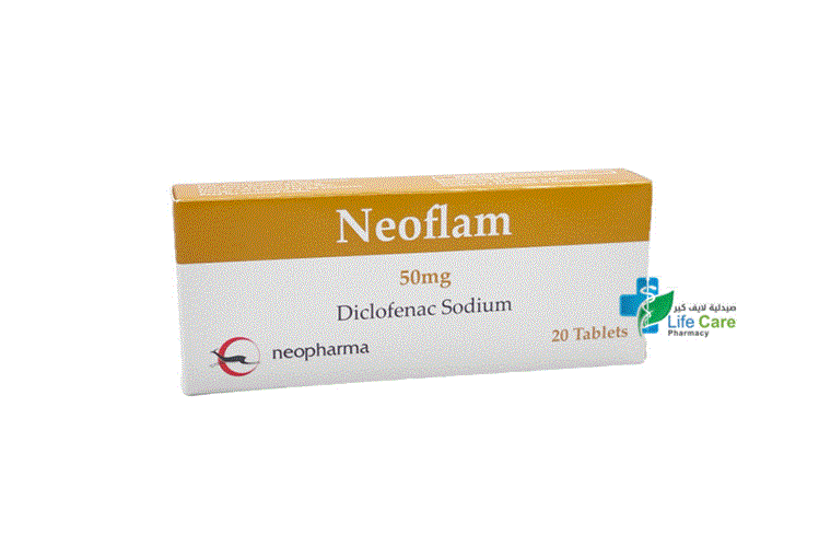 NEOFLAM 50MG 20 TABLETS - Life Care Pharmacy