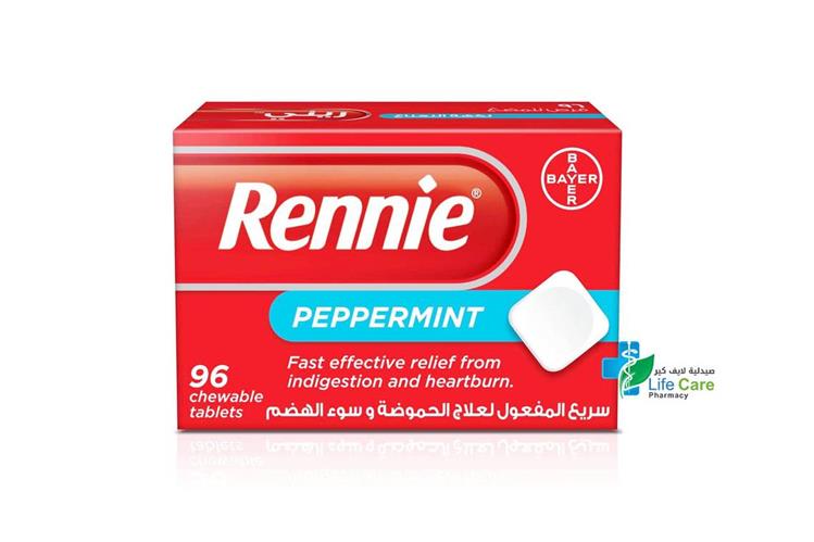 RENNIE 96 CHEWABLE TABLETS - Life Care Pharmacy