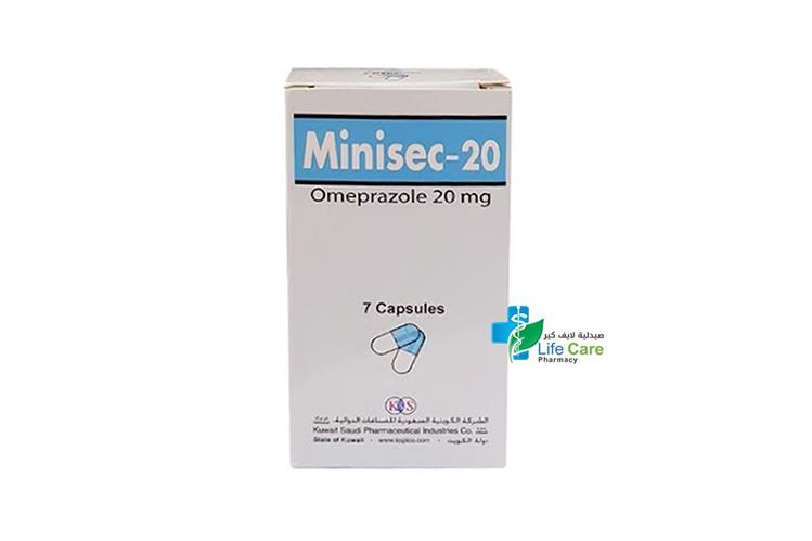 MINISEC 20 MG 7 CAPSULES - Life Care Pharmacy