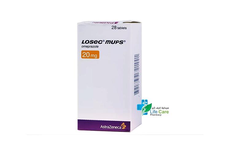 LOSEC MUPS 20 MG 28 TABLETS - Life Care Pharmacy